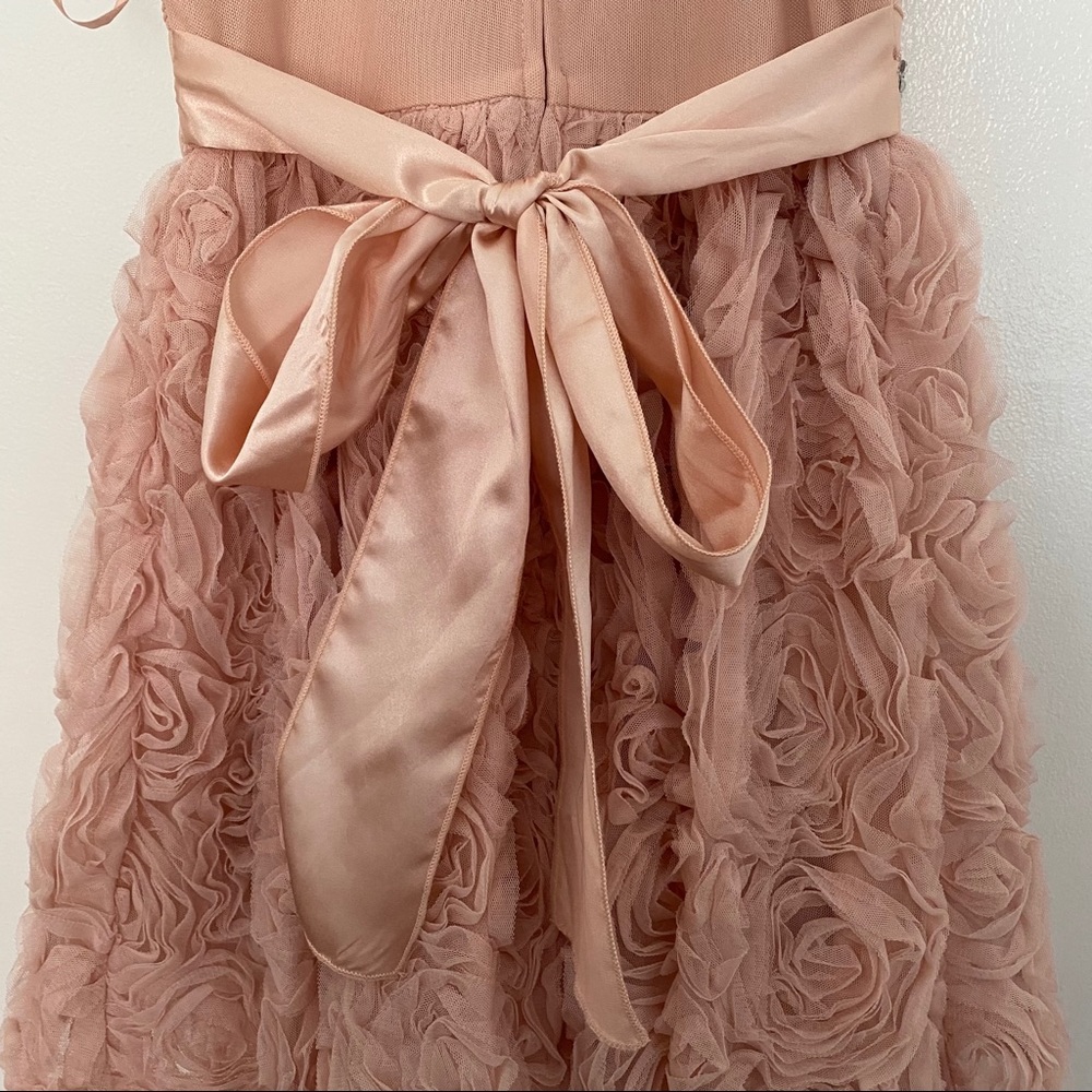 Macy’s Pink Cocktail Dress with tulle roses - Picture 5 of 7